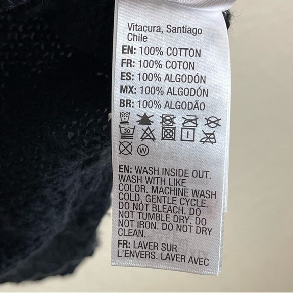 Roxy Black Knit Long Sleeve Hooded Pullover Sweater Size Small Women - Picture 9 of 11